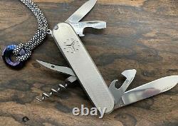 91mm Titanium Victorinox Swiss Army Knife SCALES + CLIP (Spartan, SwissChamp.)