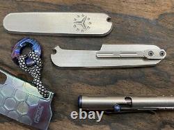 91mm Titanium Victorinox Swiss Army Knife SCALES + CLIP (Spartan, SwissChamp.)