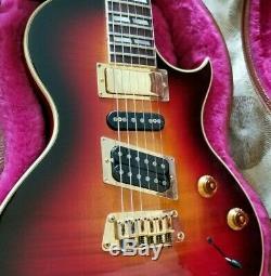 95 Gibson Nighthawk in Fireburst with Original HS Case Swiss Army Knife of Tone