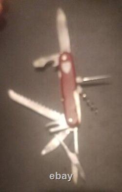 Antique WENGERNOX 4-Layer Swiss Army Knife w Dual Prong CO, 5-T CS, Ancient Logo