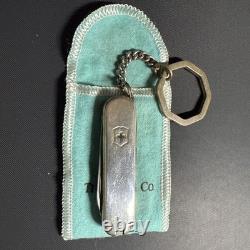 Authentic Tiffany & Co Victorinox Sterling Silver & 18k Swiss Army Pocket Knife