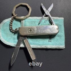 Authentic Tiffany & Co Victorinox Sterling Silver & 18k Swiss Army Pocket Knife