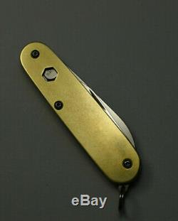 BRASSWERX CADET BRASS SAK Victorinox Swiss Army Knife Custom 84mm BW BWSAK