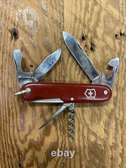 Beautiful Early Vintage Victorinox Swiss Army Knife Victoria Officier With Bail
