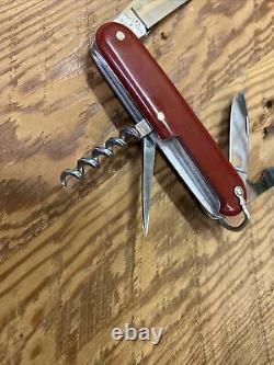 Beautiful Early Vintage Victorinox Swiss Army Knife Victoria Officier With Bail