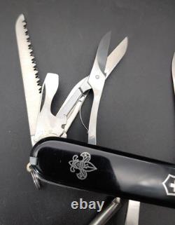 Black Victorinox BSA Huntsman Swiss Army Knife, 91mm SAK Boy Scout Fieldmaster