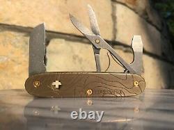 Brasswerx Custom Brass Topo eVoyager Swiss Army knife Victorinox
