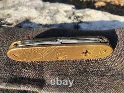 Brasswerx Custom Brass Topo eVoyager Swiss Army knife Victorinox