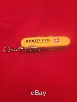 Breitling WATCH WENGER SWISS ARMY MULTI TOOL knife yellow Novelty Switzerland