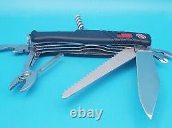 Buck Wenger Switzerland SwissMate II 2 SwissBuck Black Multi Tool Knife! RARE