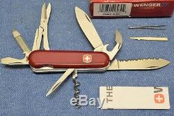 C. 1990 VERY RARE Wenger DOUBLE BLADE Swiss Army Knife New in Box SERRATED LOCK