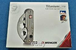 C. 2011 RARE UELI STECK Wenger Titanium 3 Series Swiss Army Knife New in Box NOS