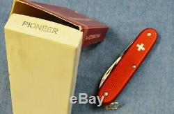 C1970s VTG BUT NEW IN BOX Victorinox PIONEER Red Alox Old Cross Swiss Army Knife