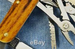 C2000 Vintage, RARE STAGHORN VICTORINOX SwissChamp Swiss Army Knife NEW IN BOX