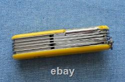 C2016 late & rare new in box Victorinox YELLOW MASTER CRAFTSMAN Swiss Army Knife