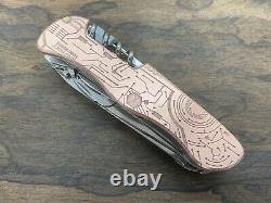 CIRCUIT BOARD engraved Copper Swiss Army Knife SCALES only for 111mm Victorinox