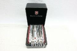 Clean Used Victorinox Swiss Army Knife Swisschamp XAVT Ruby Red Mod. 1.6795. XAVT