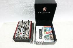 Clean Used Victorinox Swiss Army Knife Swisschamp XAVT Ruby Red Mod. 1.6795. XAVT