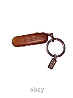 Coach Swiss Army Leather Pocket Knife & Black Leather Money Clip