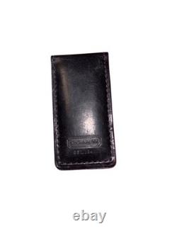 Coach Swiss Army Leather Pocket Knife & Black Leather Money Clip