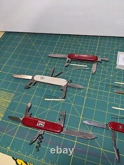 Complete Swiss Army Knife Lot Of 5