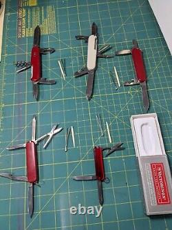 Complete Swiss Army Knife Lot Of 5