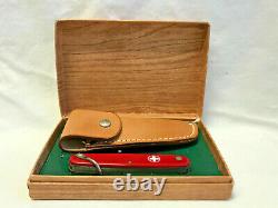 Craftsman 9510 Folding Pocket Knife Swiss Army Imperial Stainless with Sheath Box