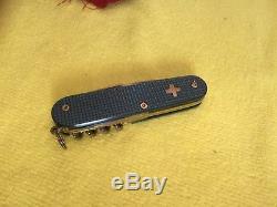 Custom Sakmodder Alox Blue Textured Titanium Spartan/camper Swiss Army Knife Mod