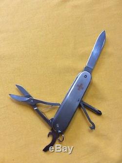 Custom Swiss Army Knife Titanium Scales Copper Cross Inlay