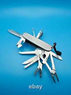 Custom VICTORINOX Swiss Champ TITANIUM SCALES Swiss Army Knife Multi Too 91mm