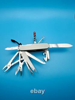 Custom VICTORINOX Swiss Champ TITANIUM SCALES Swiss Army Knife Multi Too 91mm