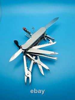 Custom VICTORINOX Swiss Champ TITANIUM SCALES Swiss Army Knife Multi Too 91mm