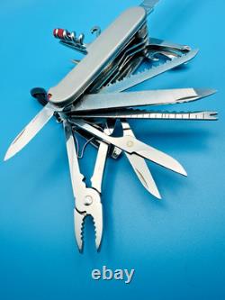 Custom VICTORINOX Swiss Champ TITANIUM SCALES Swiss Army Knife Multi Too 91mm