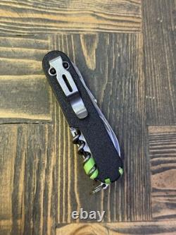 Custom Victorinox File Yeoman 91mm Swiss Army Knife 3DP Black Plus Scales Clip