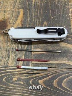 Custom Victorinox Special Mechanic 91mm Swiss Army Knife White Plus Scales Clip