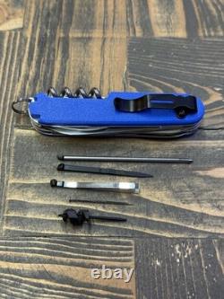 Custom Victorinox Trail Guide Swiss Army Knife 3DP Plus Scales Pocket Clip Blue