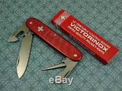 Discontinued Victorinox Pioneer Red Alox Swiss Army Knife NIB