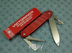 Discontinued Victorinox Pioneer Red Alox Swiss Army Knife NIB