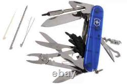 Discontinued Victorinox Swiss Army Knife Cybertool 34 Blue Sapphire Multi-tool