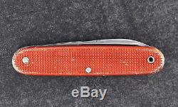 Elsener Schwyz Victoria Swiss Army Knife Rare Soldier Alox Red 1966 Victorinox
