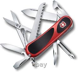 Evolution 18 Grip Swiss Army Knife, 15 Function Swiss Made Pocket Knife