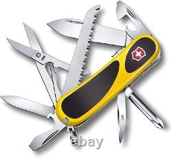 Evolution 18 Grip Swiss Army Knife, 15 Function Swiss Made Pocket Knife