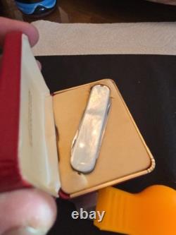 Extremely Rare Victorinox Pearl Handle 3-Blade 1960's In Original Box Must