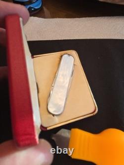 Extremely Rare Victorinox Pearl Handle 3-Blade 1960's In Original Box Must Extremely Rare Victorinox Pearl Handle 3-Blade 1960's In Original Box Must