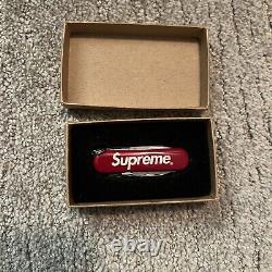 FW14 Supreme Victorinox Swiss Army Manager Pocket Knife Multi-Tool Red 2014 New