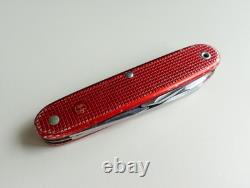 Faulty SAK Red Alox WENGER DELEMONT 1964 Pocketknife Swiss Army Knife 64 VTG