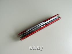 Faulty SAK Red Alox WENGER DELEMONT 1964 Pocketknife Swiss Army Knife 64 VTG