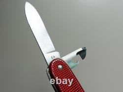 Faulty SAK Red Alox WENGER DELEMONT 1964 Pocketknife Swiss Army Knife 64 VTG