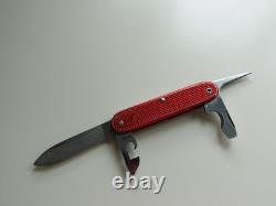 Faulty SAK Red Alox WENGER DELEMONT 1964 Pocketknife Swiss Army Knife 64 VTG