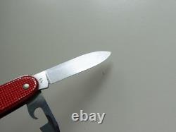 Faulty SAK Red Alox WENGER DELEMONT 1964 Pocketknife Swiss Army Knife 64 VTG